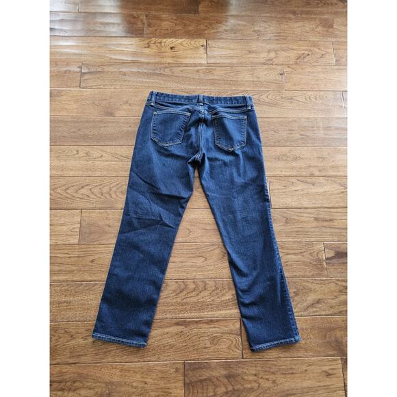 Gap 1969 Women’s Real Straight Jeans Mid Rise Size 31 S/12 Dark Wash - Picture 3 of 7